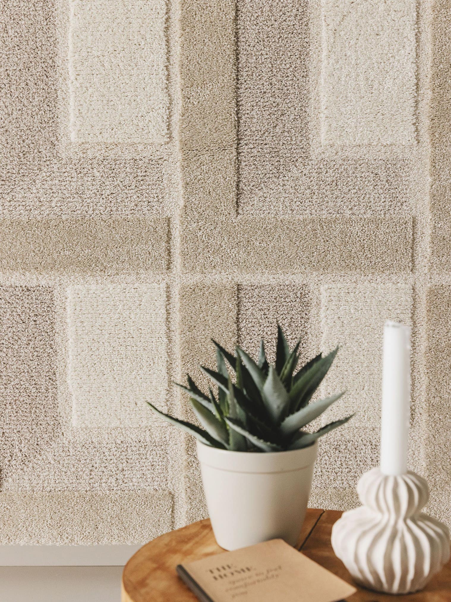 Teppich aus 60% Polypropylen, 40% Polyester in Beige mit 11 bis 20 mm hohem Flor von benuta Nest