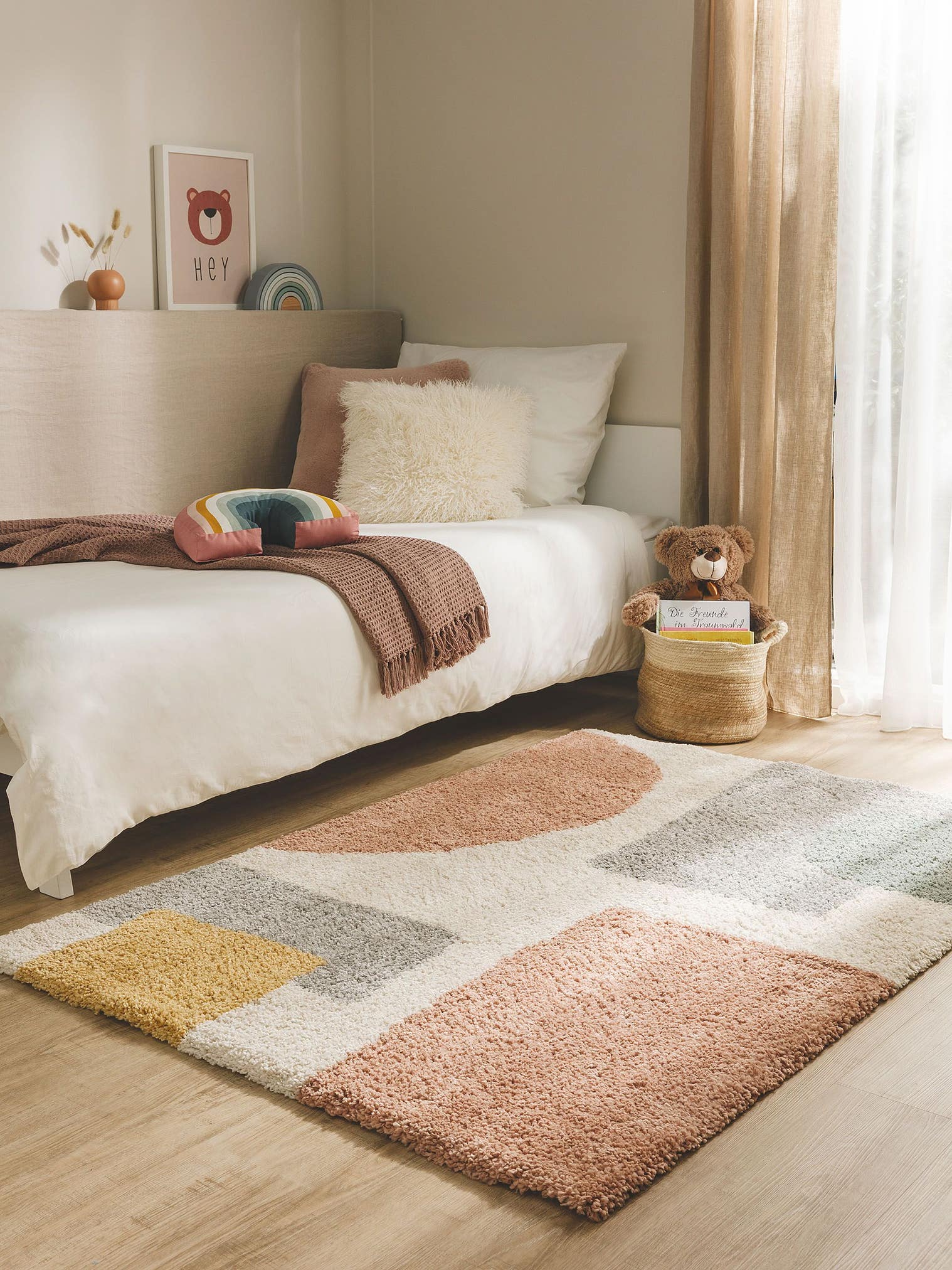 Teppich aus 100% Polypropylen in Multicolor mit 21 bis 30 mm hohem Flor von Lytte