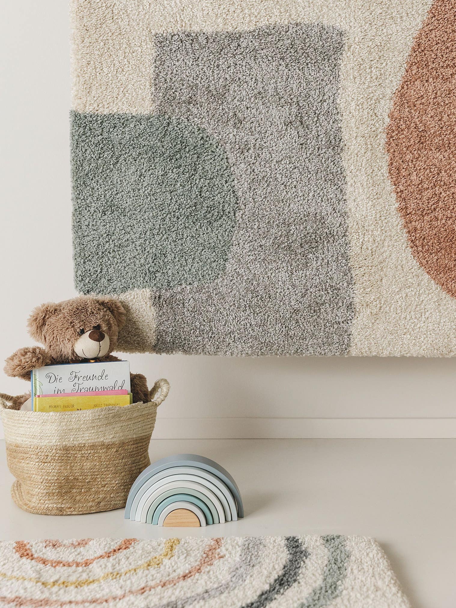 Teppich aus 100% Polypropylen in Multicolor mit 21 bis 30 mm hohem Flor von Lytte