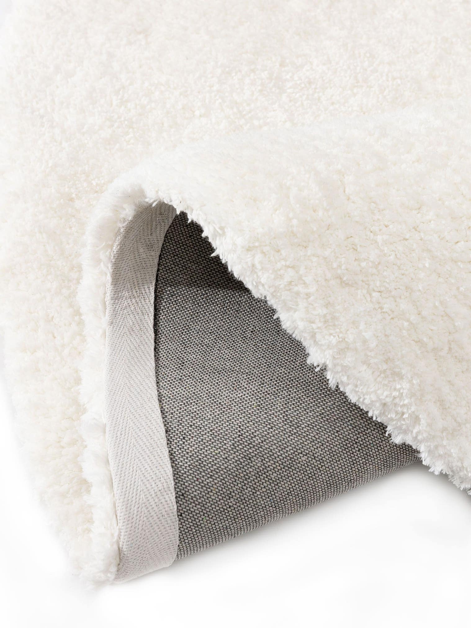 Tappeto di 100% Poliestere in Bianco con pelo alto 31 - 40 mm da benuta Nest