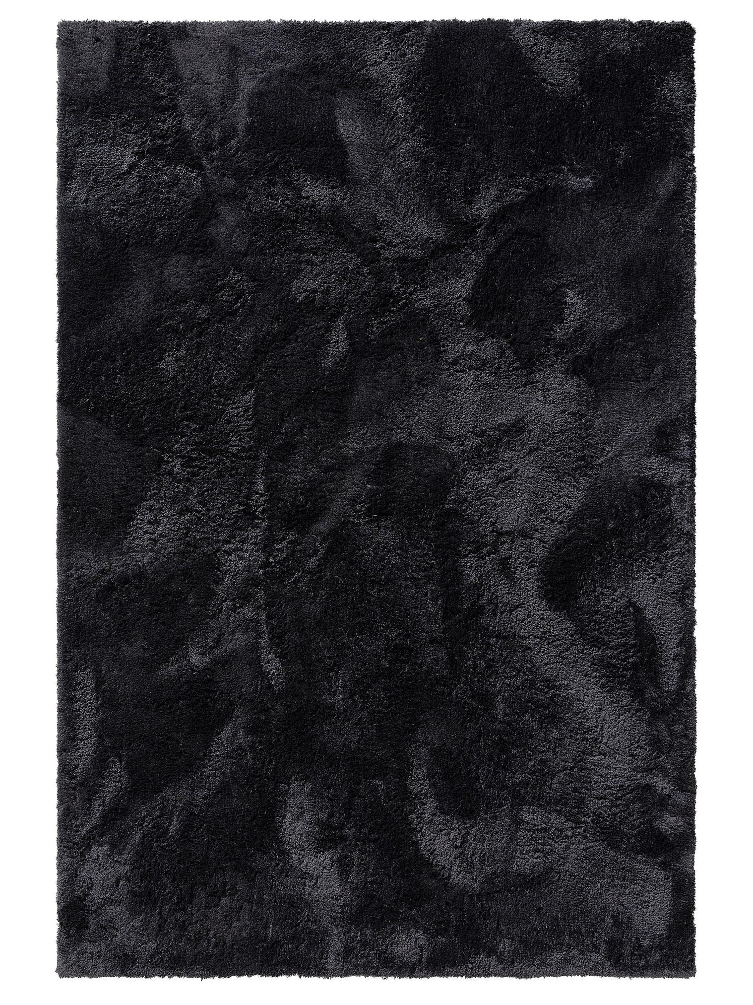 Tapis en 100% Polyester en Gris avec une pile de 31 - 40 mm de hauteur de benuta Nest