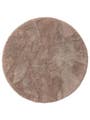 Hochflorteppich rund Cloudy Taupe