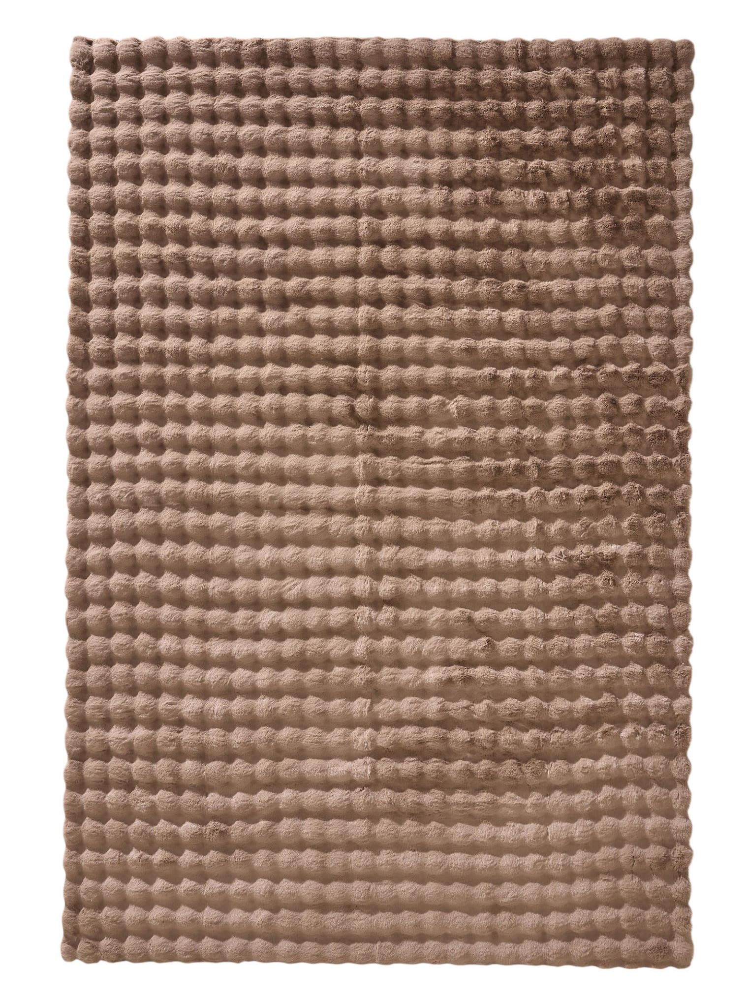 Teppich aus 100% Polyester in Brown mit 21 - 30 mm hohem Flor von benuta Nest