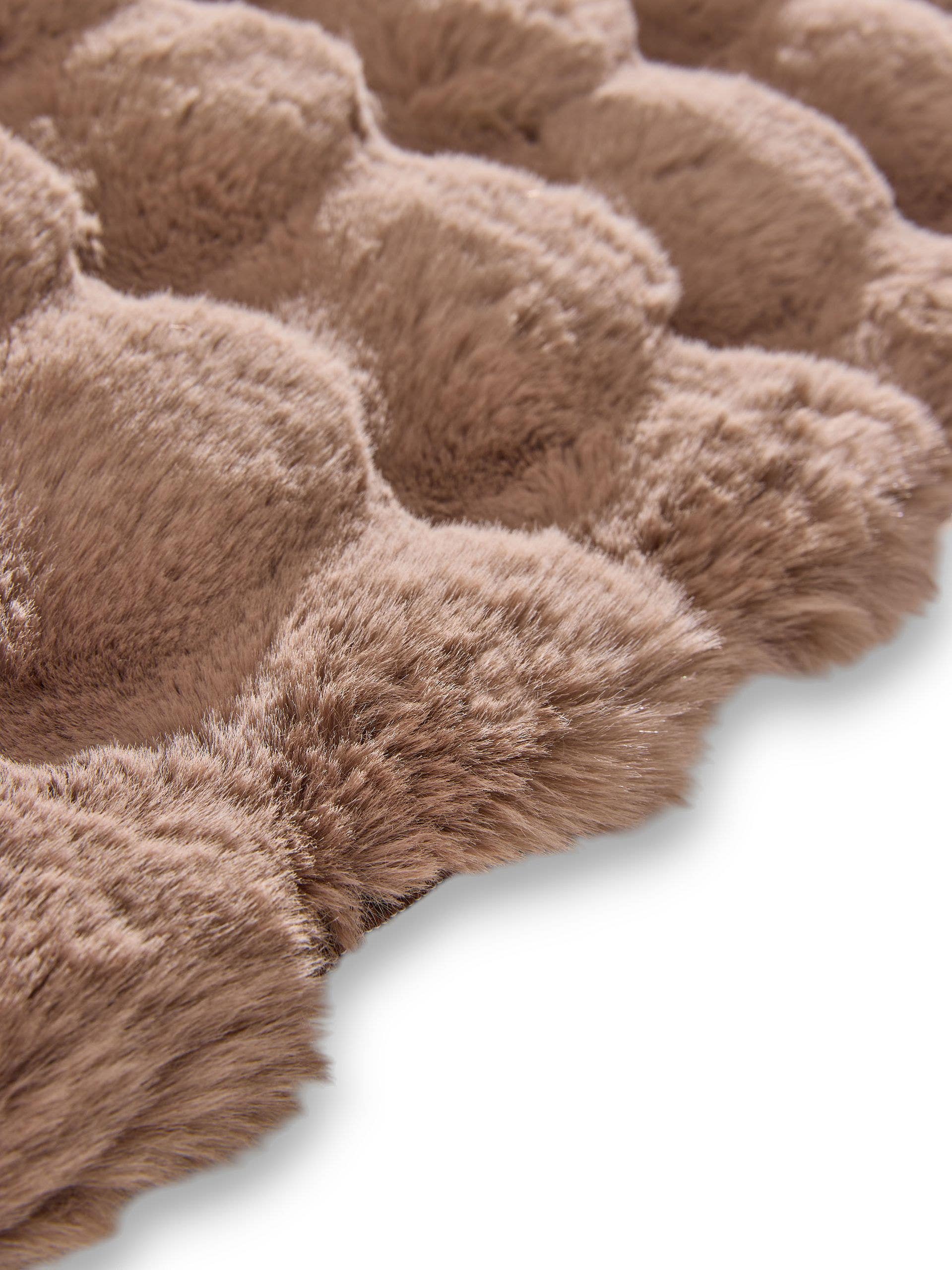 Rug made of 100% Polyester in Brown with a 21 - 30 mm high pile by benuta Nest