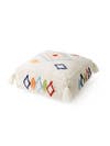 Pouf en laine fait main Malika Multicouleur