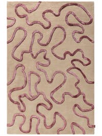 Teppich Keith Beige/Rot