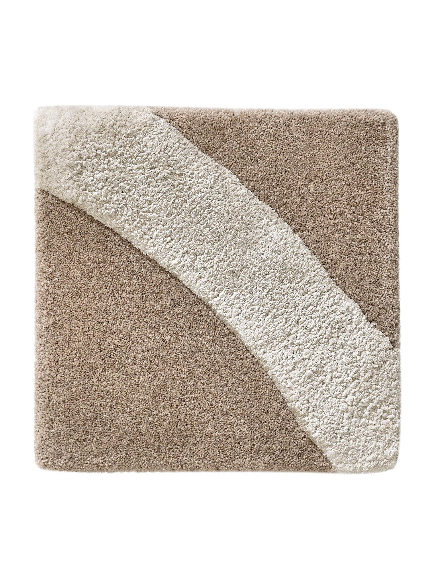 Dywan z 65% Wełna, 35% Lyocell (TENCEL™) w kolorze beżowy z włosiem 6 - 10 mm wysokim od benuta Finest