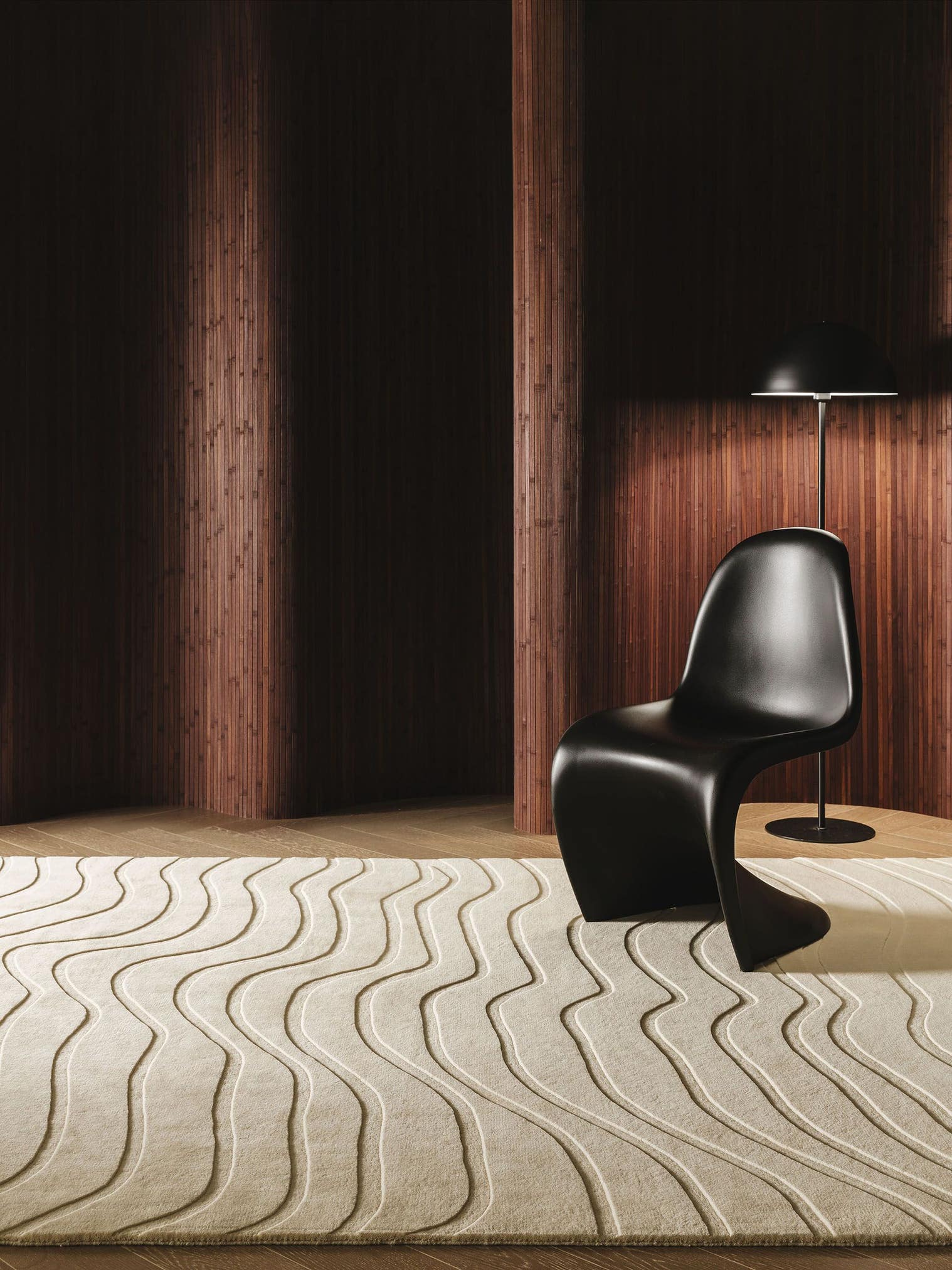 Rug made of 100% Wool from (New Zealand) in Beige with a 6 - 10 mm high pile by benuta Finest