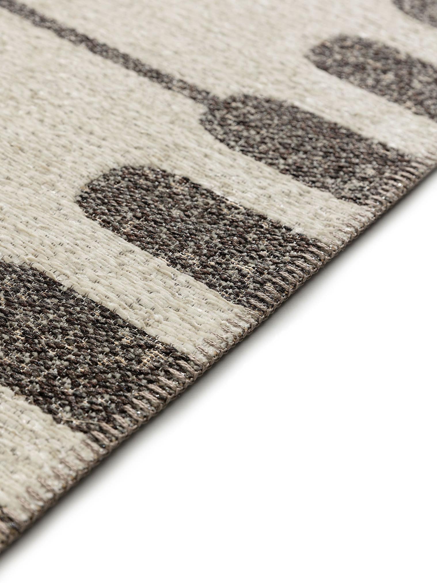 Rug made of 65% Polyester (recycled PET), 35% Jute in Beige with a 1- 5 mm high pile by benuta Nest