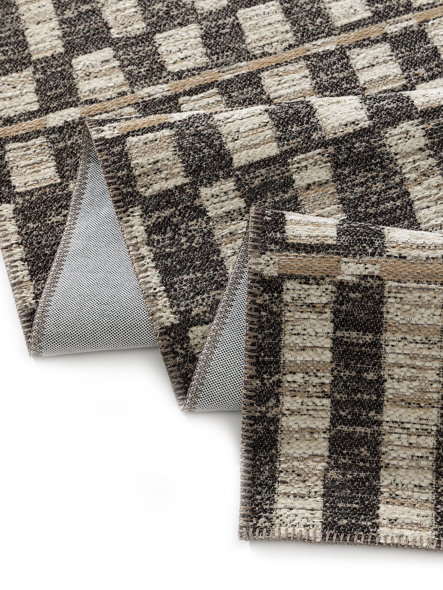 Tappeto di 65% Poliestere ( PET riciclato), 35% Juta in Beige con pelo alto 1- 5 mm da benuta Nest