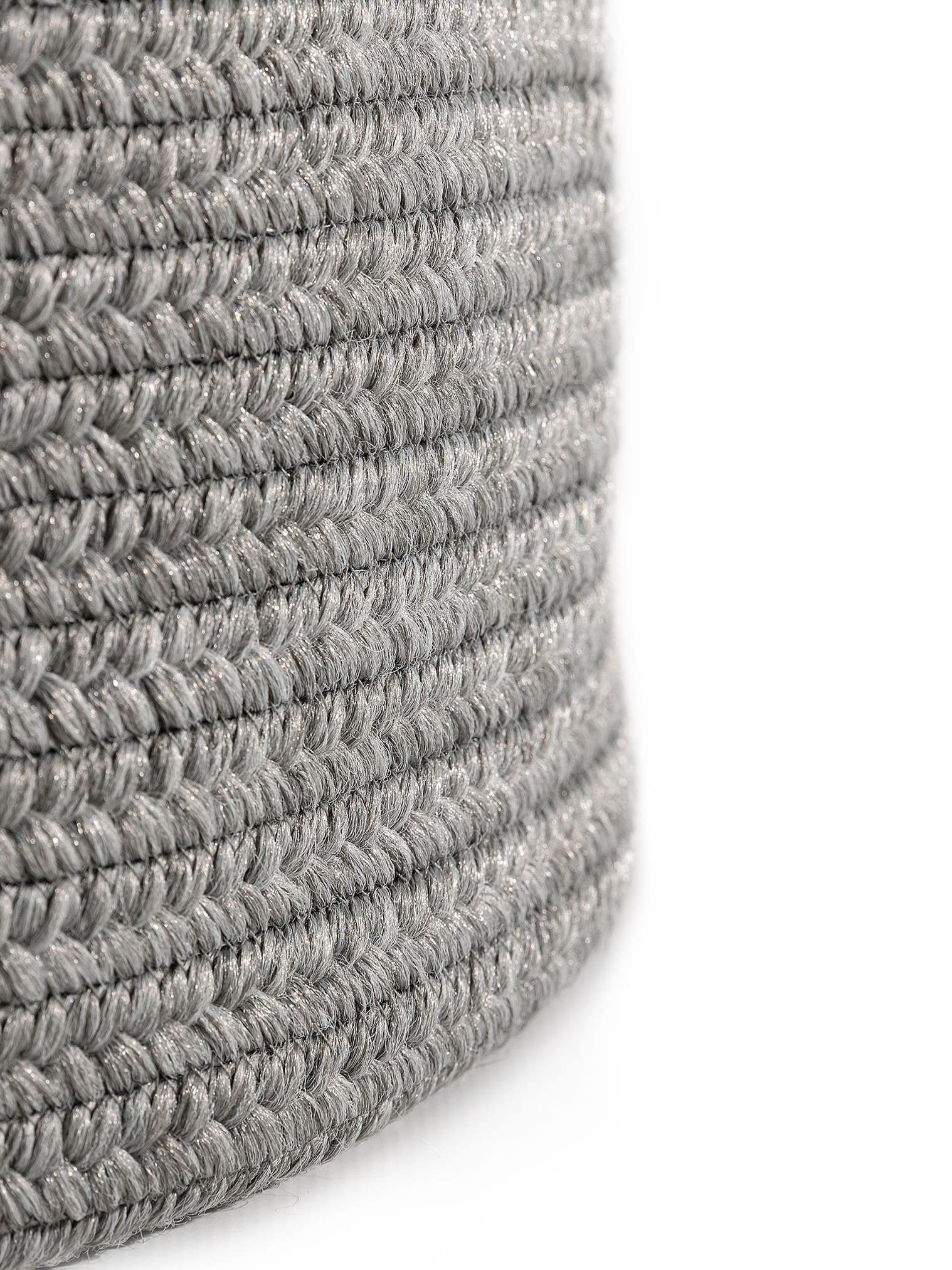 Korb Nandi Grau im Design  aus 80% Polypropylen, 20% Polyester von benuta Nest