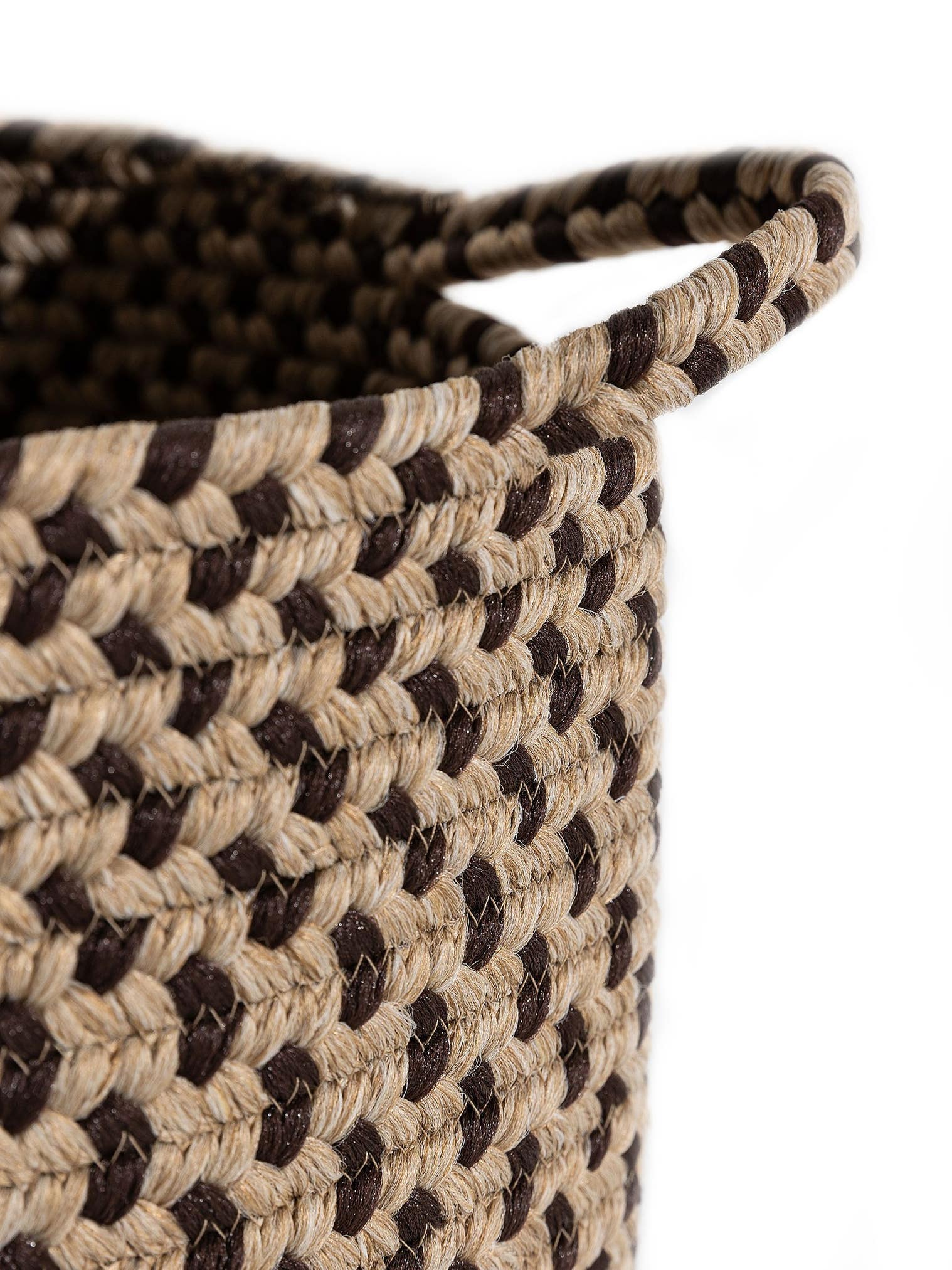 Korg Nandi Beige/brun med -design i 80% Polypropylen, 20% Polyester från benuta Nest