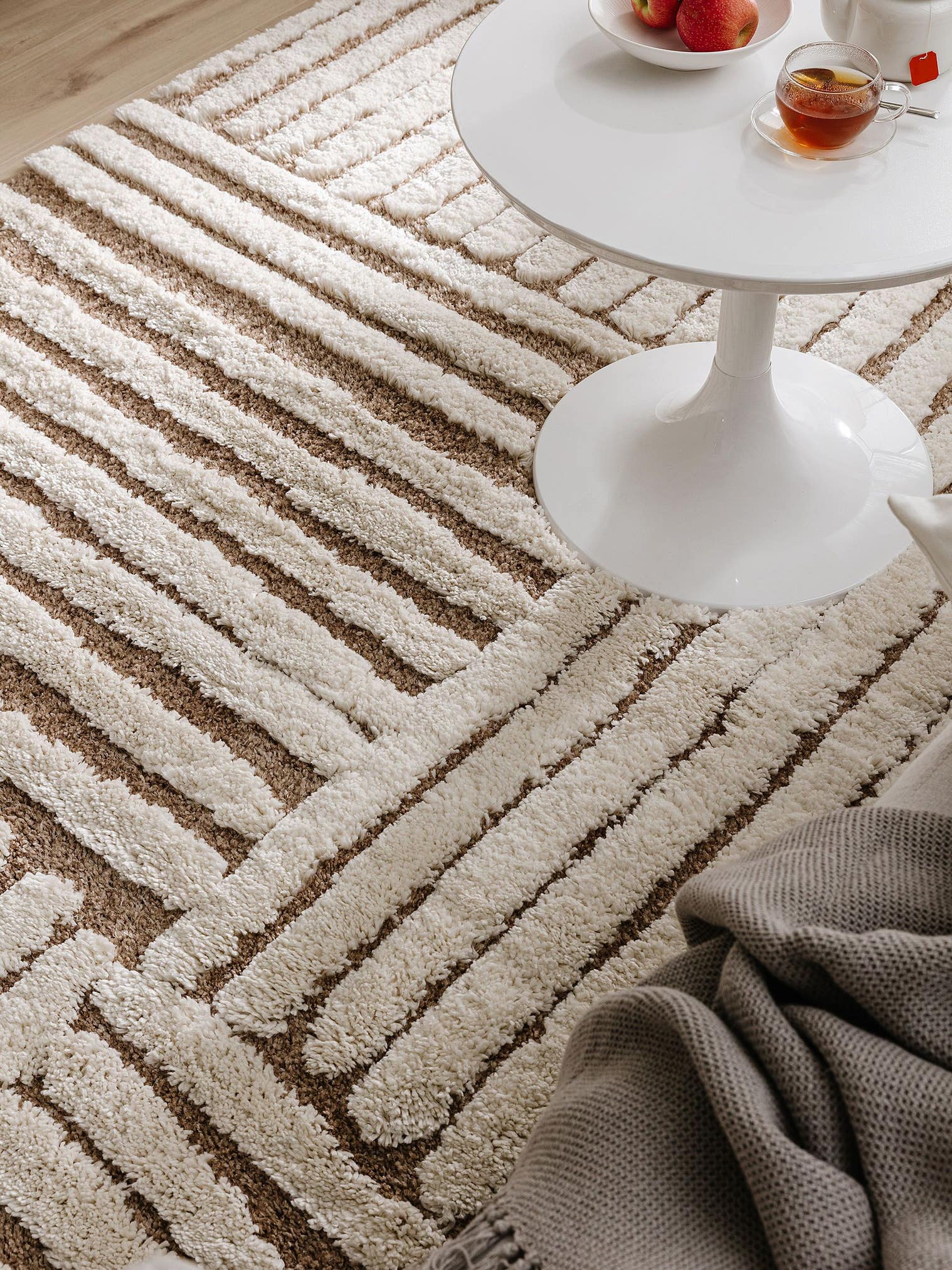 Tapis en 80% Polypropylène, 20% Polyester en Multicouleur avec une pile de 31 - 40 mm de hauteur de benuta Pop