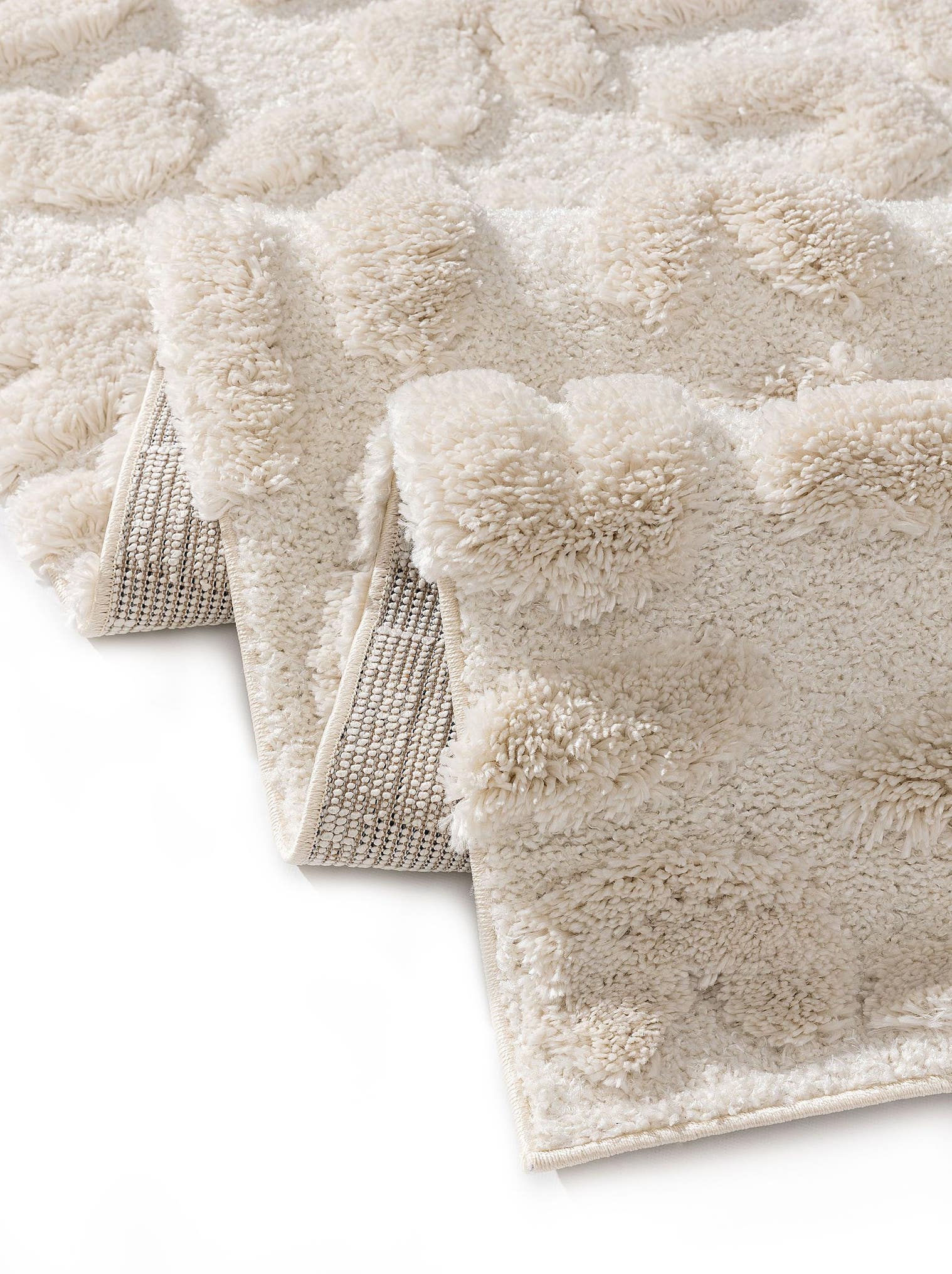 Tapis en 80% Polypropylène, 20% Polyester en Beige avec une pile de 31 - 40 mm de hauteur de benuta Pop