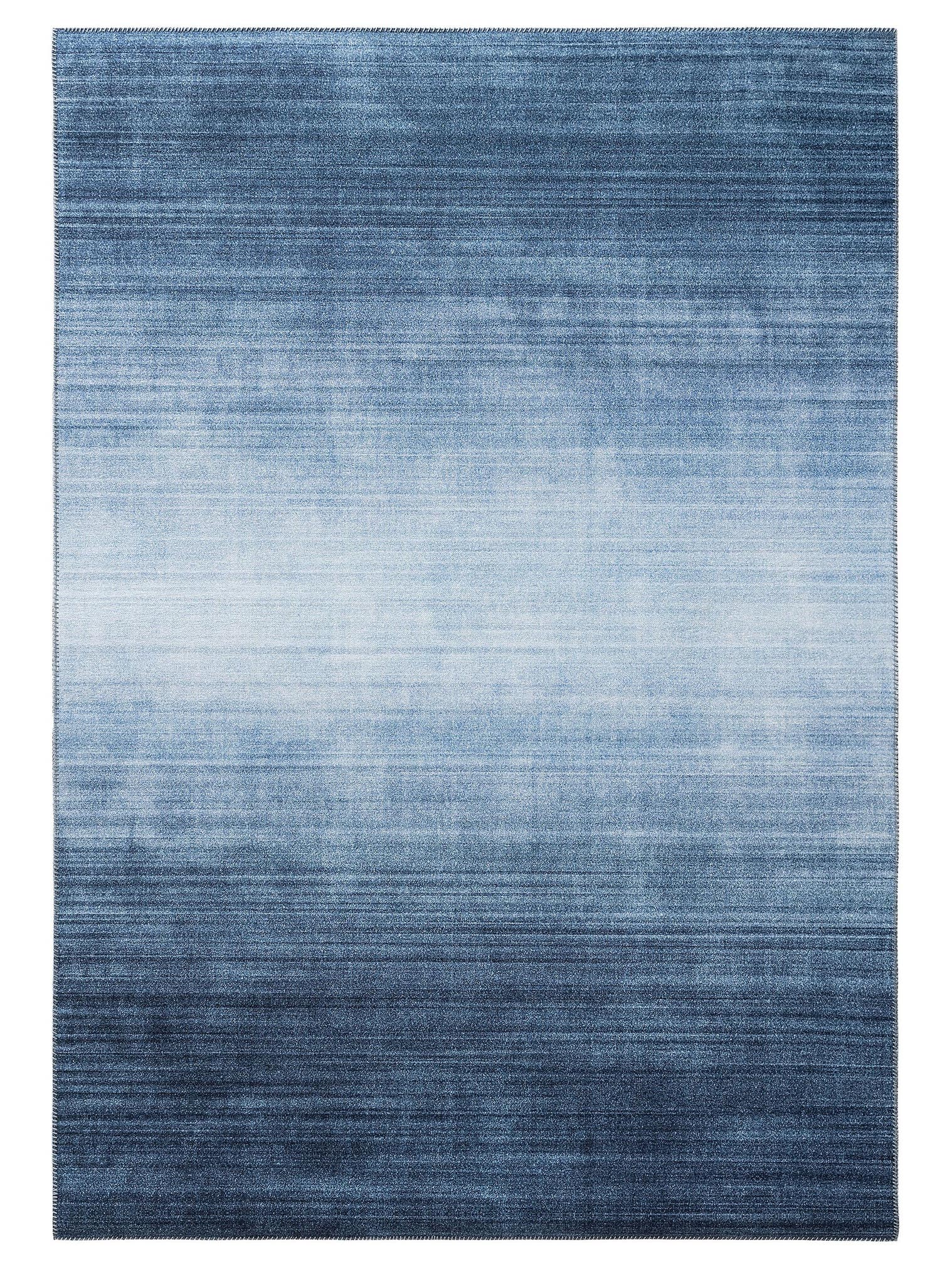 Teppich aus 100% Polyester in Blau mit bis 5 mm hohem Flor von benuta Pop