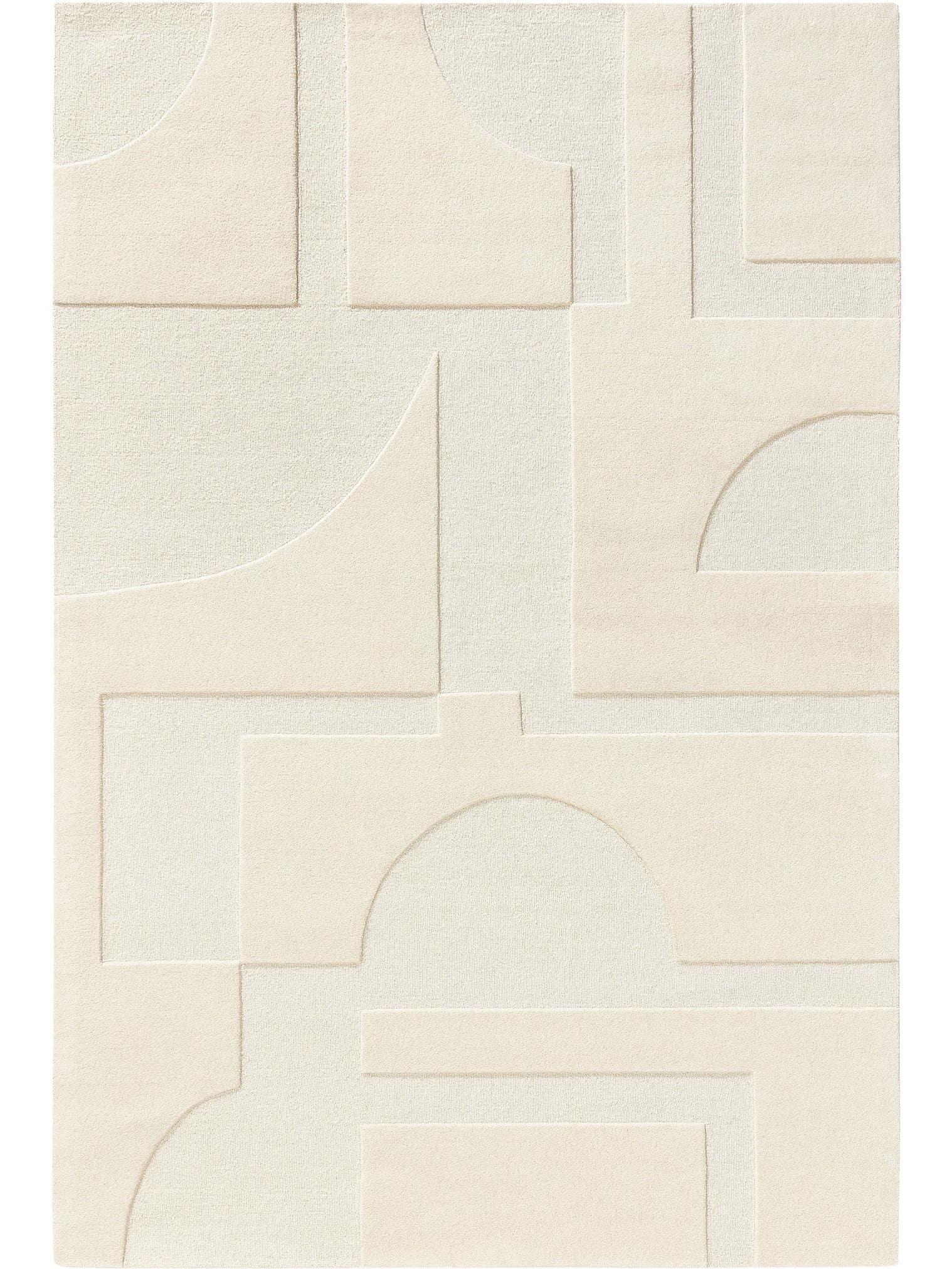 Alfombra de 100% Lana en Beige con un pelo de {{Placeholder_Pile Height}} de altura de benuta Pure