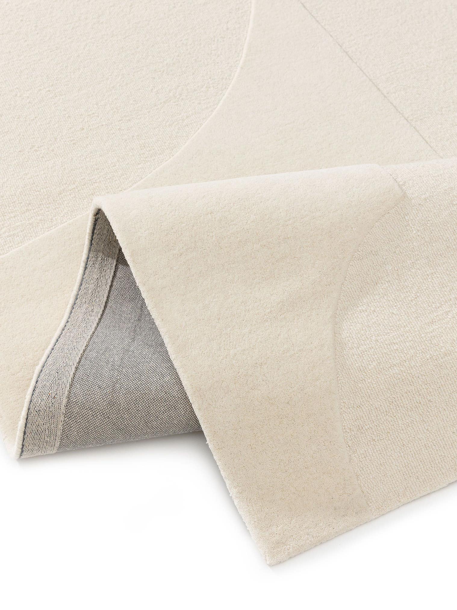 Alfombra de 100% Lana en Beige con un pelo de {{Placeholder_Pile Height}} de altura de benuta Pure
