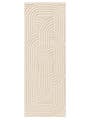 Tapis de couloir en laine Nuria Crème