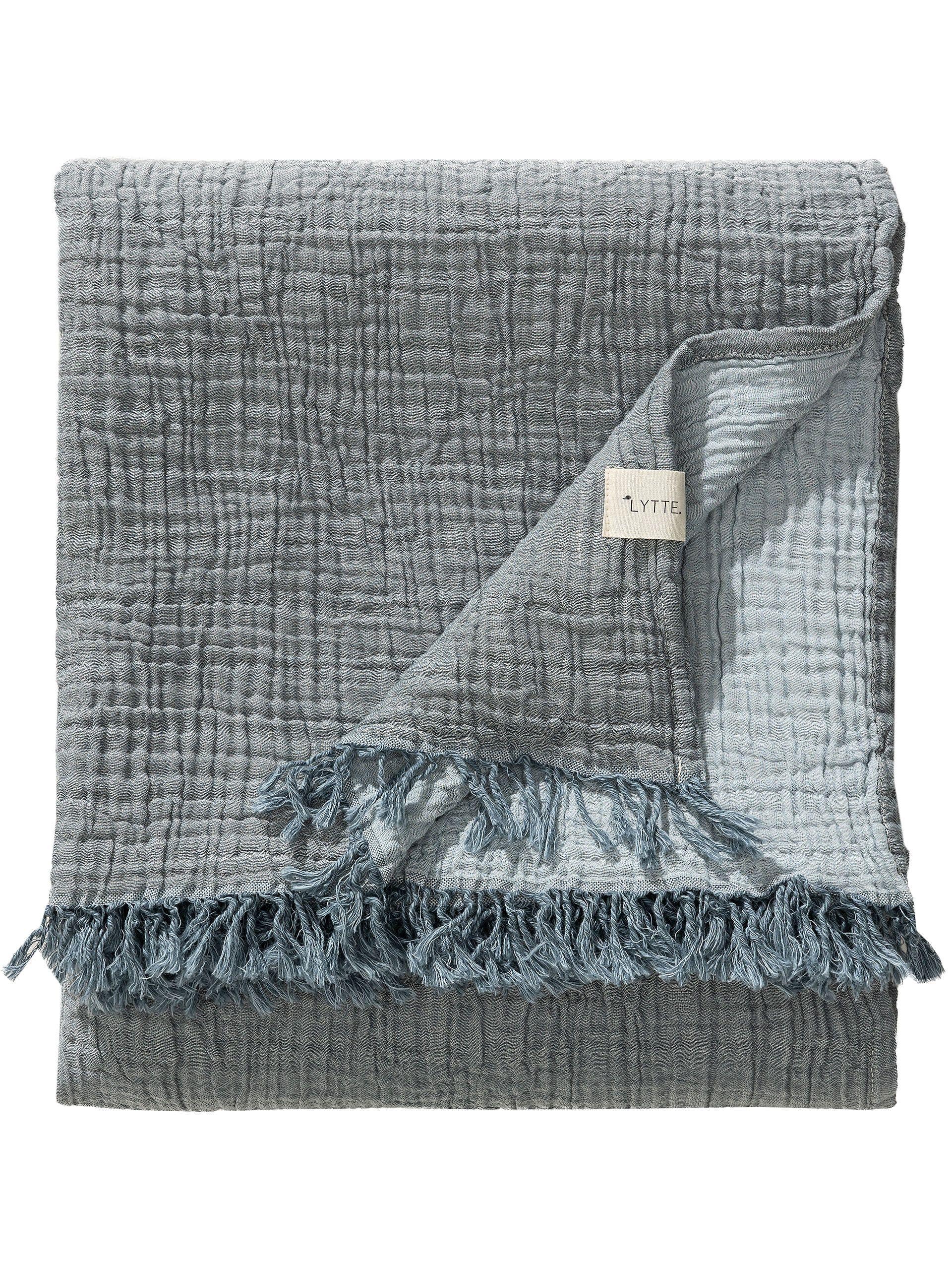 Cotton blanket Lilo Blue von 