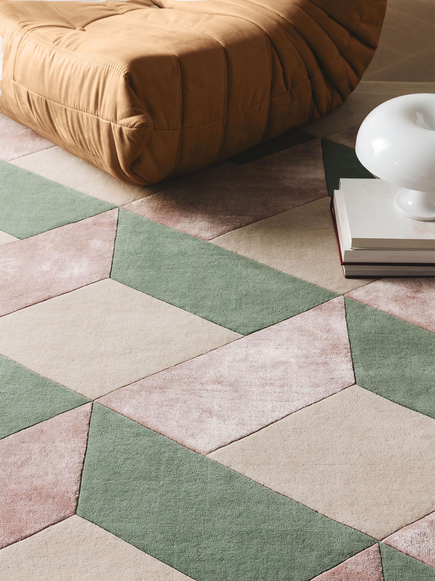 Tappeto di 70% Lana, 30% Lyocell (TENCEL™) in Multicolor con pelo alto 6 - 10 mm da benuta Finest