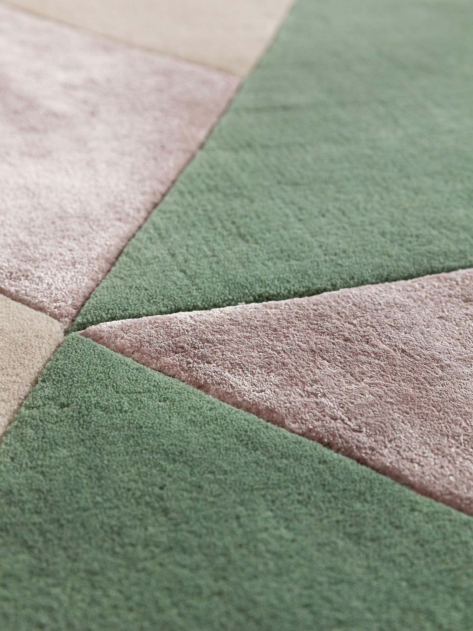 Tappeto di 70% Lana, 30% Lyocell (TENCEL™) in Multicolor con pelo alto 6 - 10 mm da benuta Finest