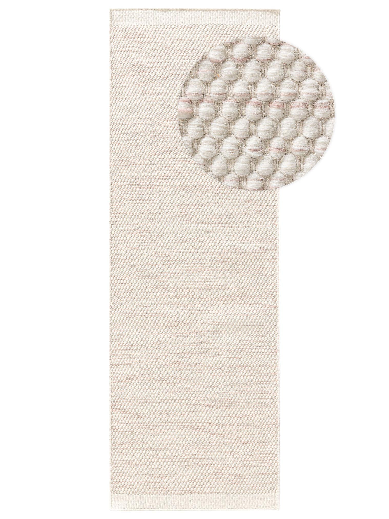 Rug made of 100% Wool in Pink with a 1- 5 mm high pile by Lytte