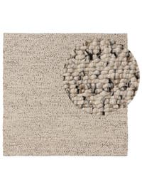 Wollteppich Patch Weiß/Schwarz