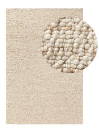 Wollteppich Patch Braun