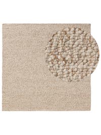 Wollteppich Patch Braun