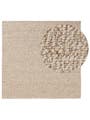 Wollteppich Patch Braun