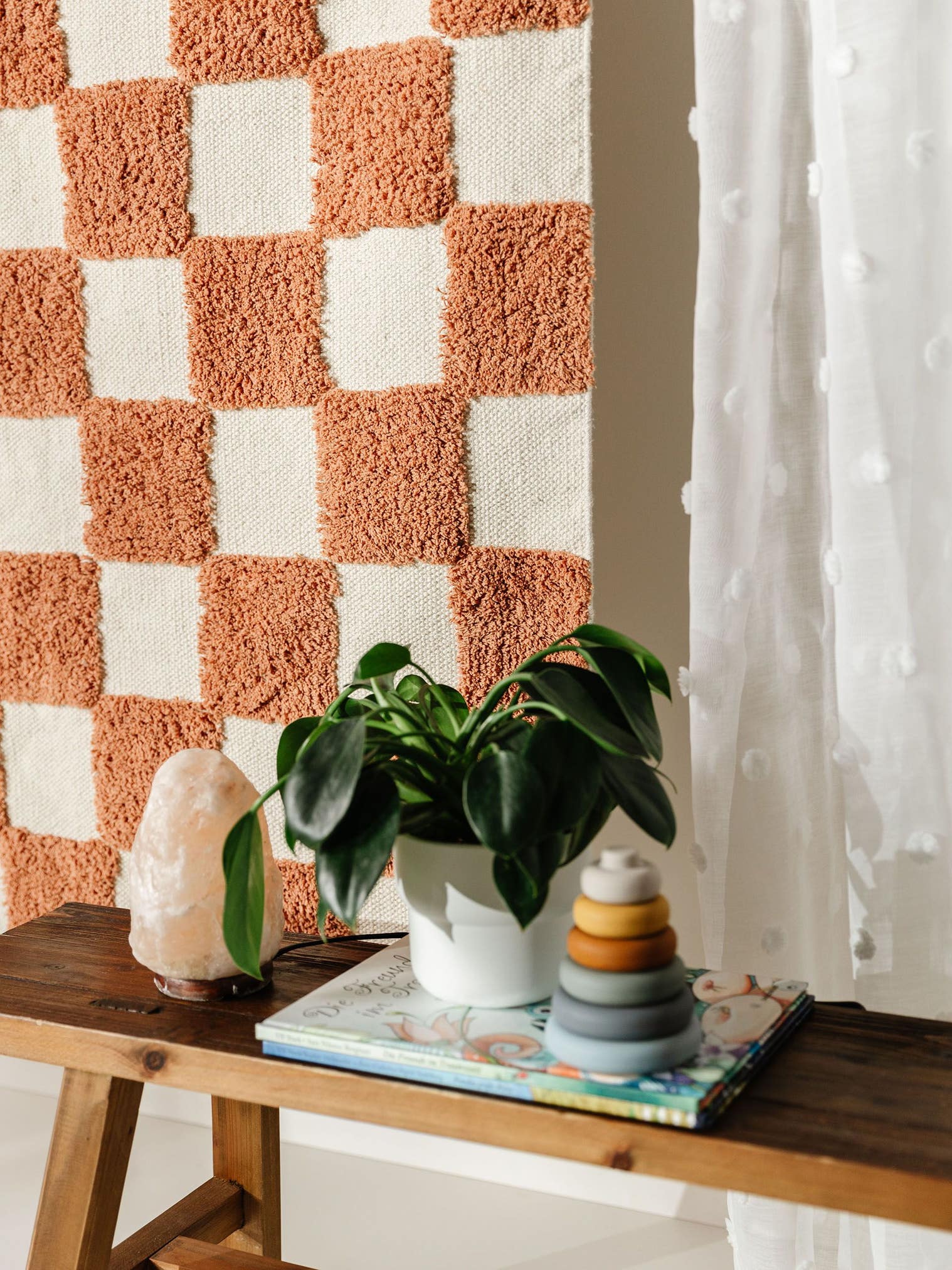 Rug made of 100% Cotton in Red with a 11 - 20 mm high pile by Lytte