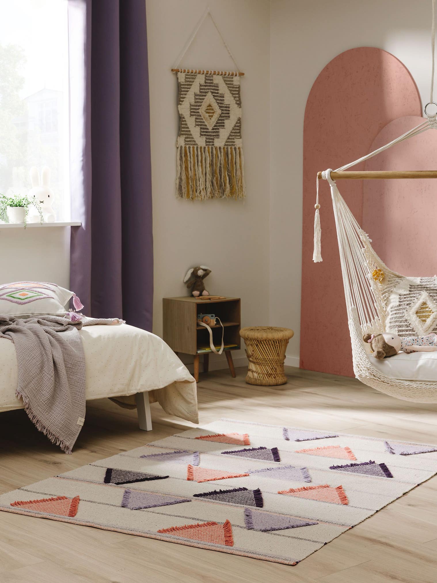 Teppich aus 60% Baumwolle, 40% Polyester in Multicolor mit 11 bis 20 mm hohem Flor von Lytte