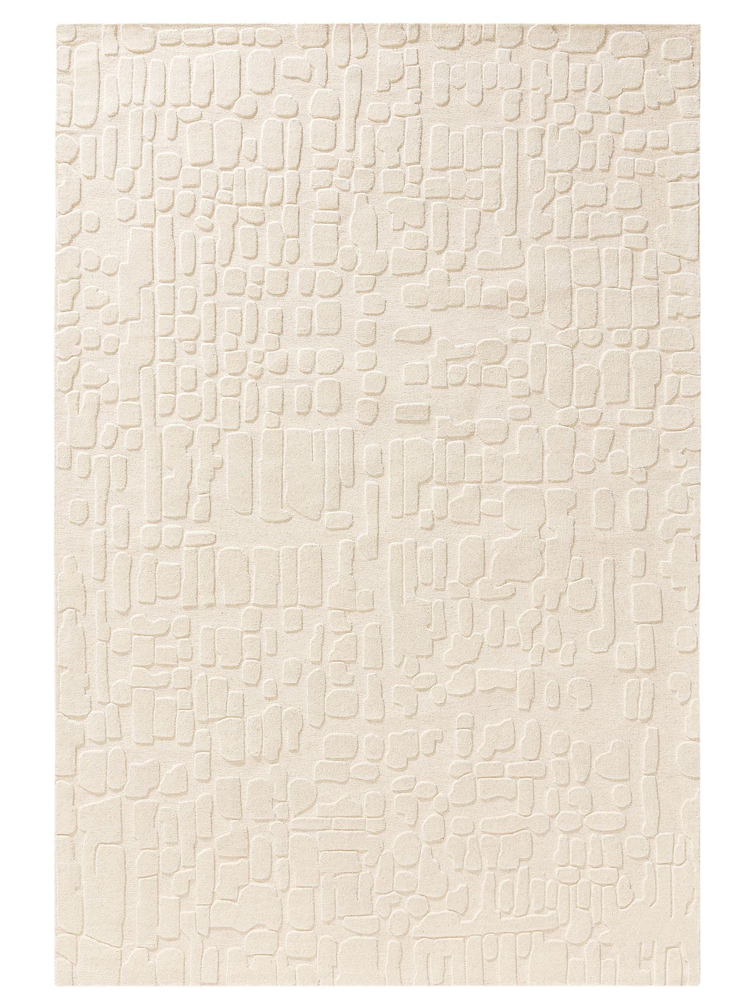 Rug made of 80% wool, 20% cotton in Beige with a 11 - 20 mm high pile by benuta Pure