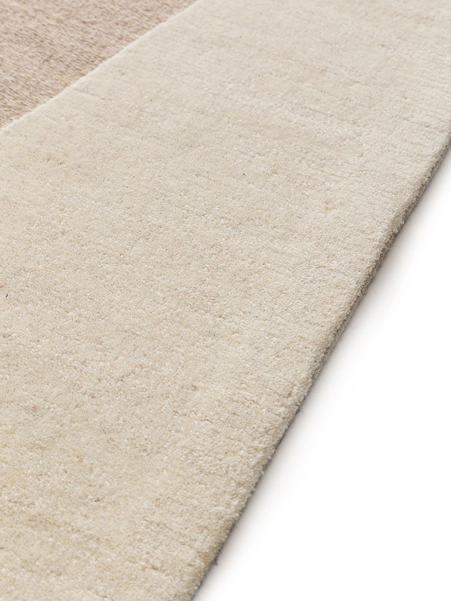 Tappeto di 80% lana, 20% cotone in Beige con pelo alto 11 - 20 mm da benuta Pure
