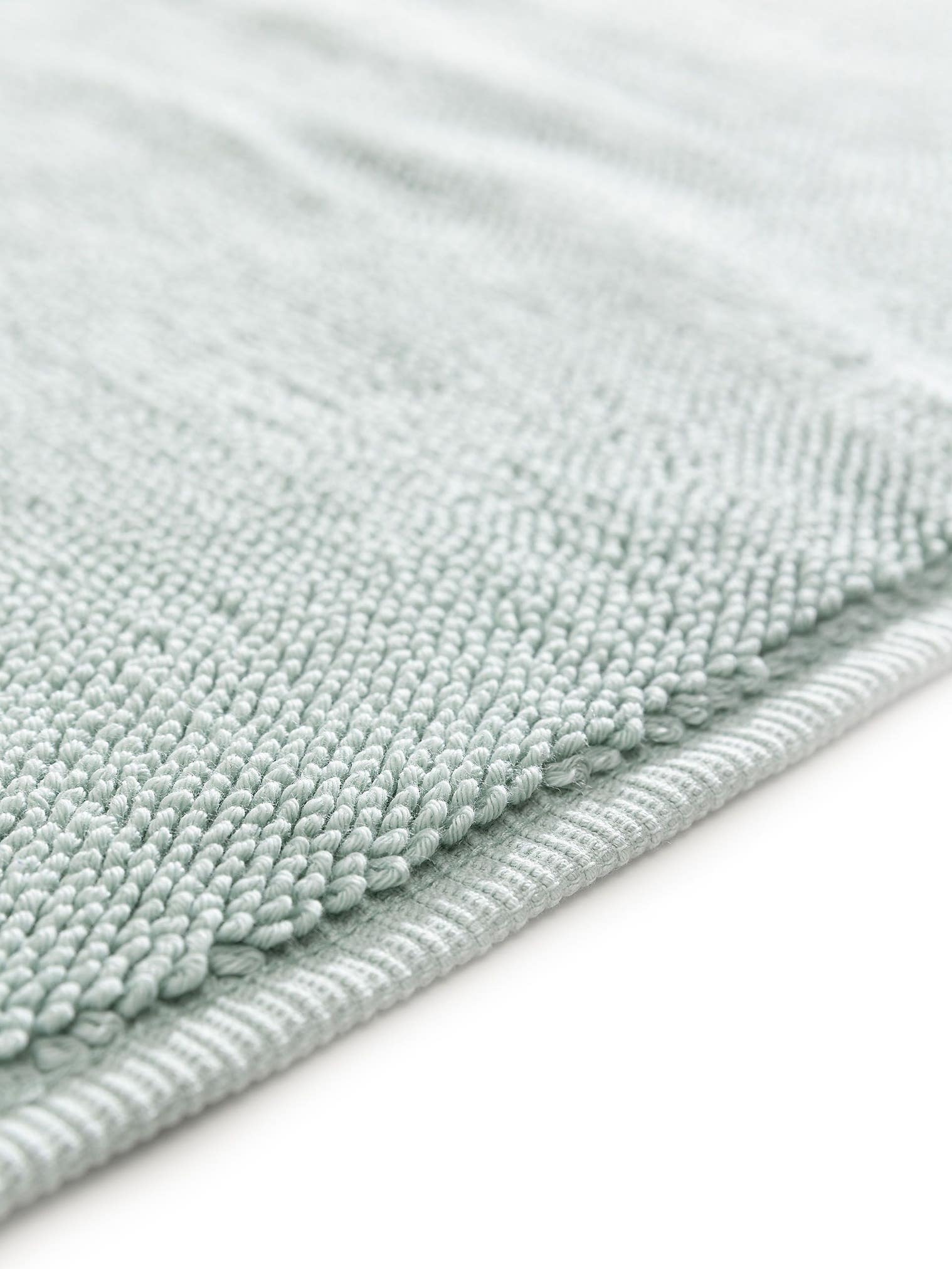 Rug made of 100% Cotton in Green with a 21 - 30 mm high pile by benuta Nest