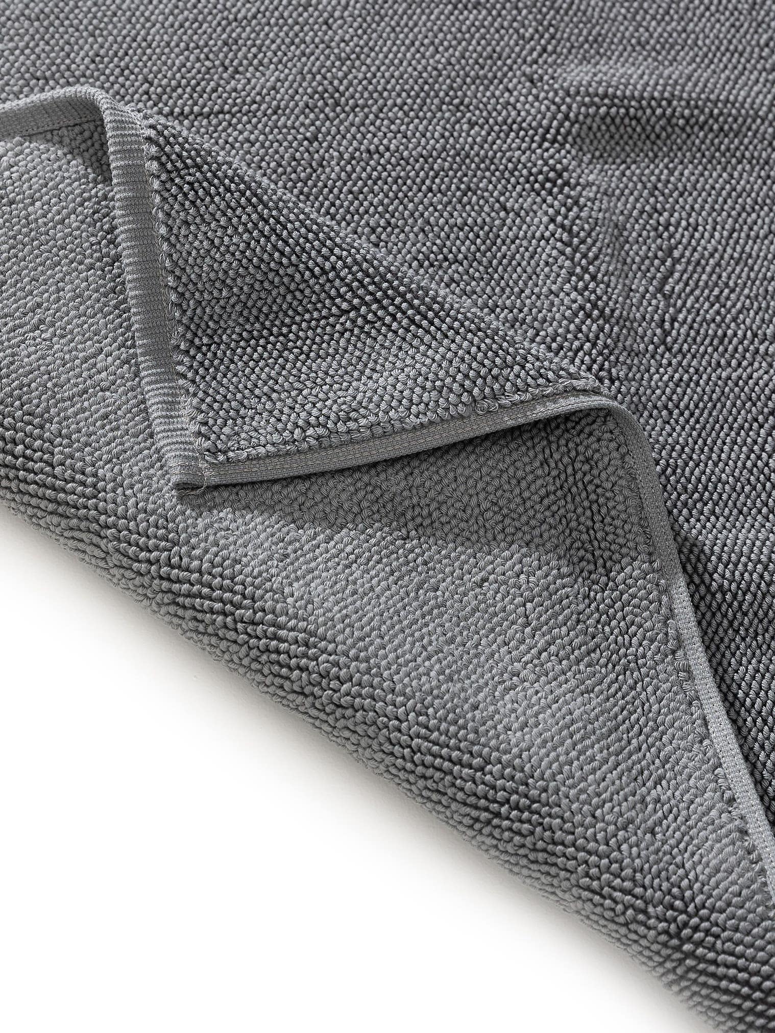 Rug made of 100% Cotton in Grey with a 21 - 30 mm high pile by benuta Nest