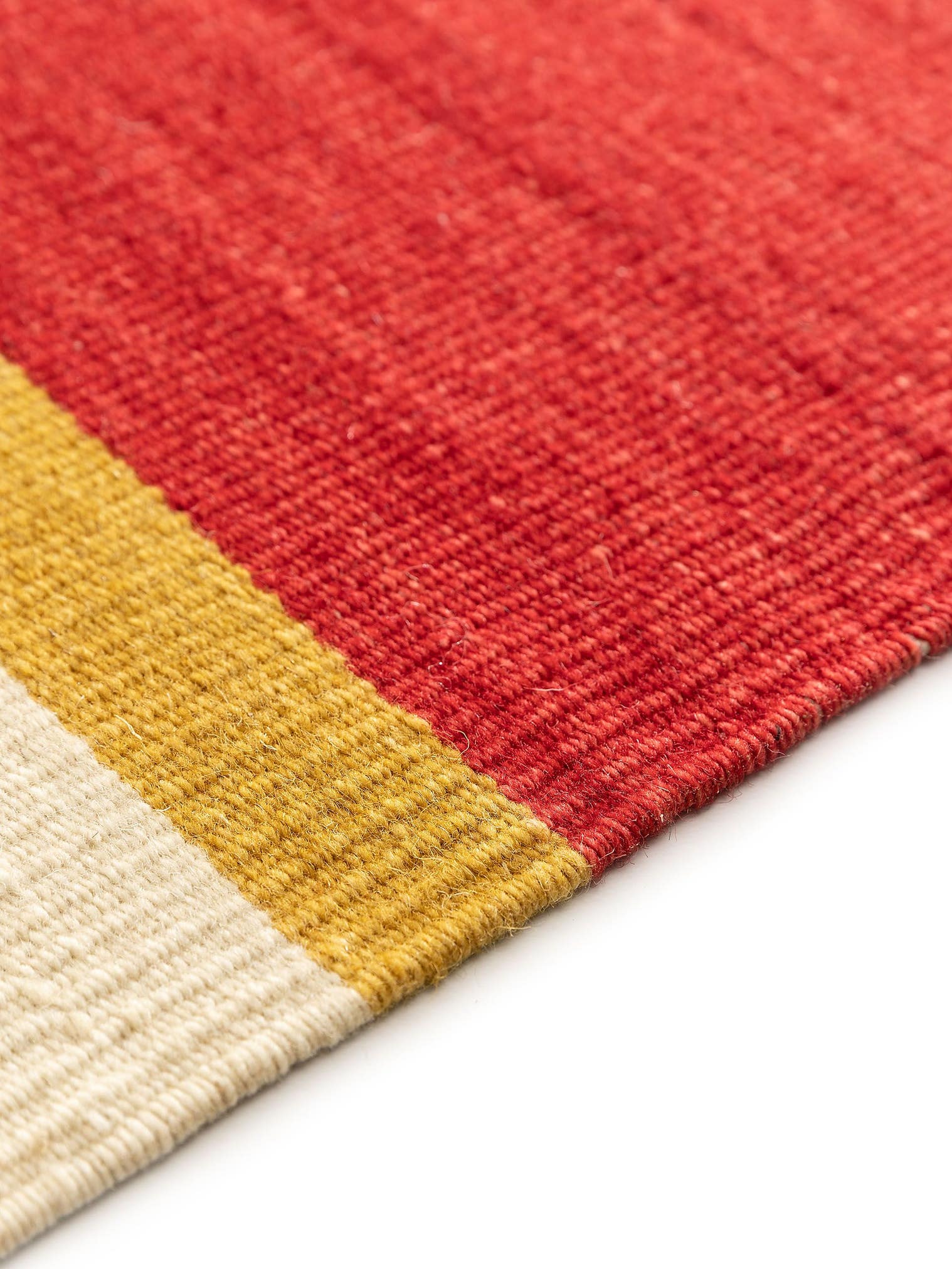 Teppich aus 80% Wolle, 20% Baumwolle in Multicolor mit bis 5 mm hohem Flor von benuta Nest