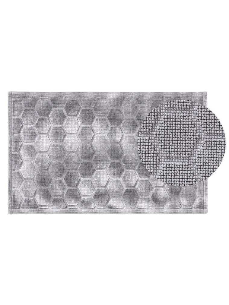 Rug made of 100% Cotton in Grey with a 1- 5 mm high pile by benuta Nest