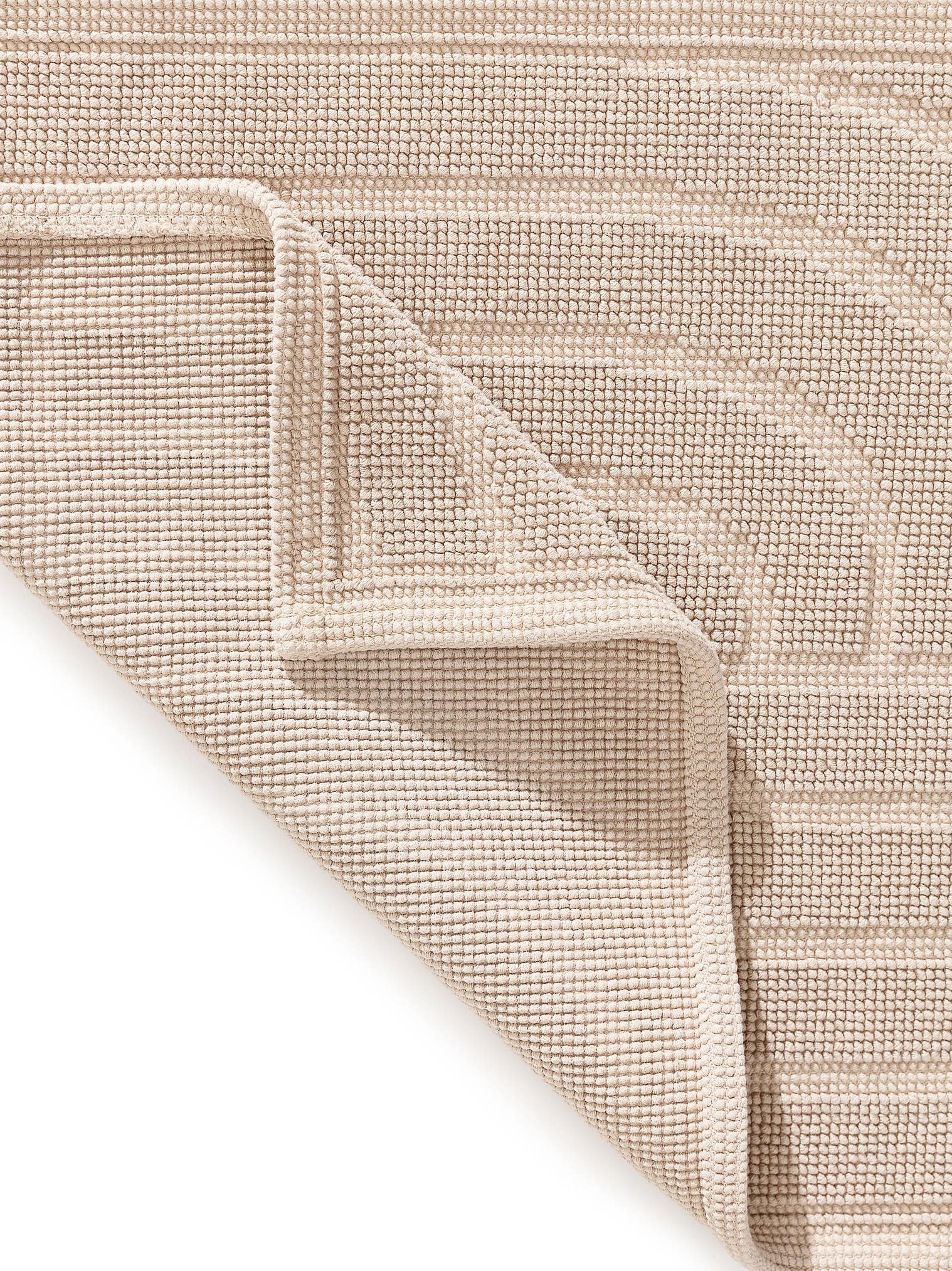 Tappeto di 100% Cotone in Beige con pelo alto 1- 5 mm da benuta Nest