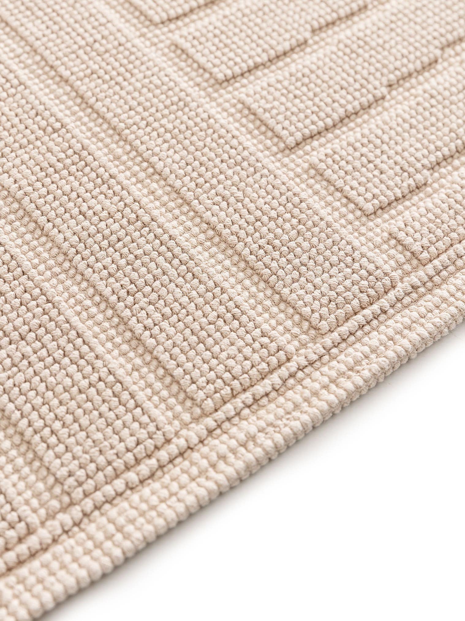 Tappeto di 100% Cotone in Beige con pelo alto 1- 5 mm da benuta Nest