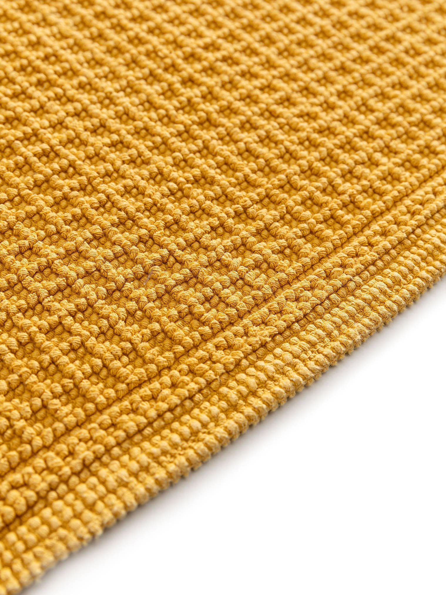 Teppich aus 100% Baumwolle in Gelb mit bis 5 mm hohem Flor von benuta Nest