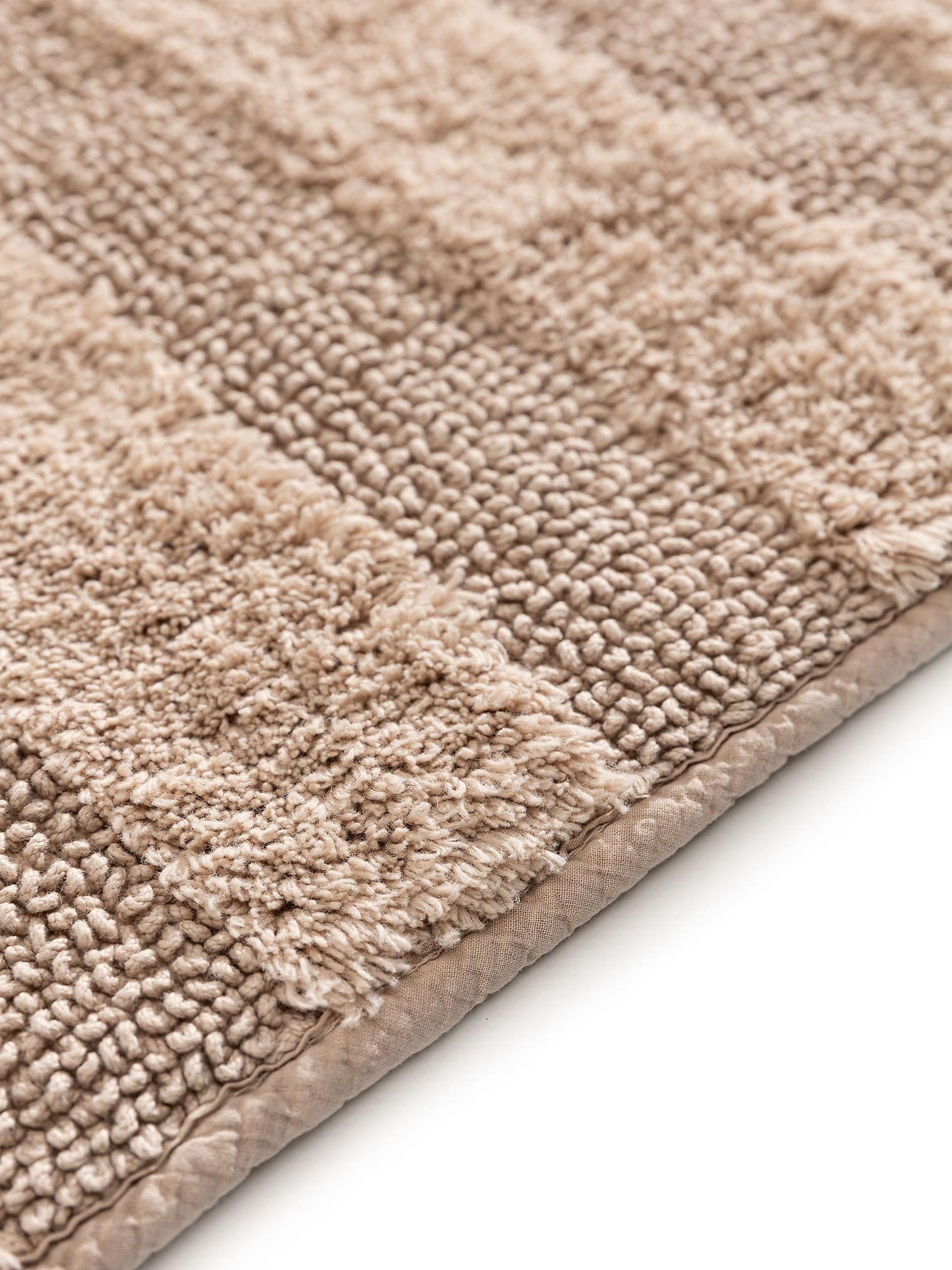 Tæppe af 100% Bomuld i Beige med 1- 5 mm høj luv fra benuta Nest