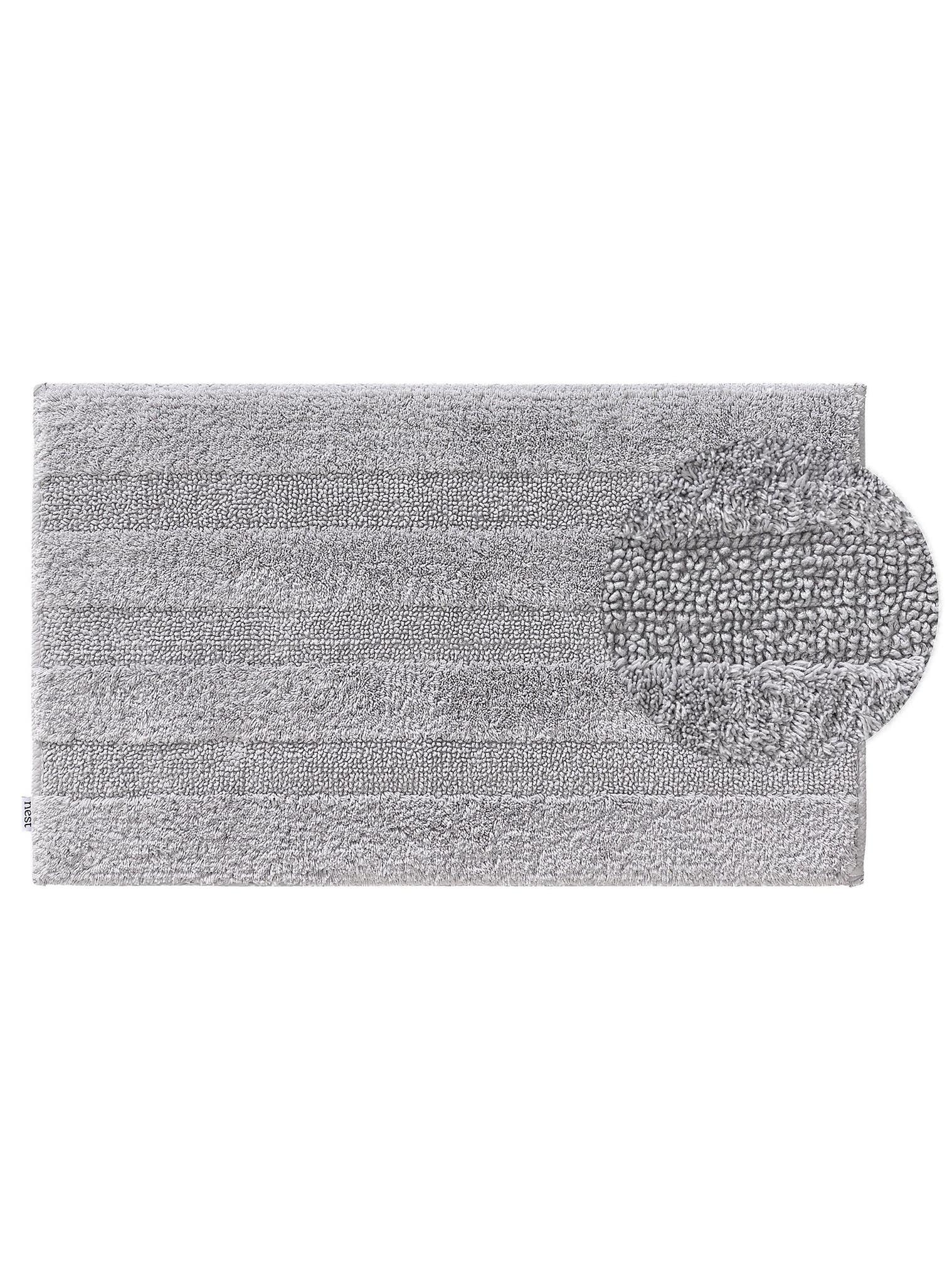 Tappeto di 100% Cotone in Grigio con pelo alto 1- 5 mm da benuta Nest