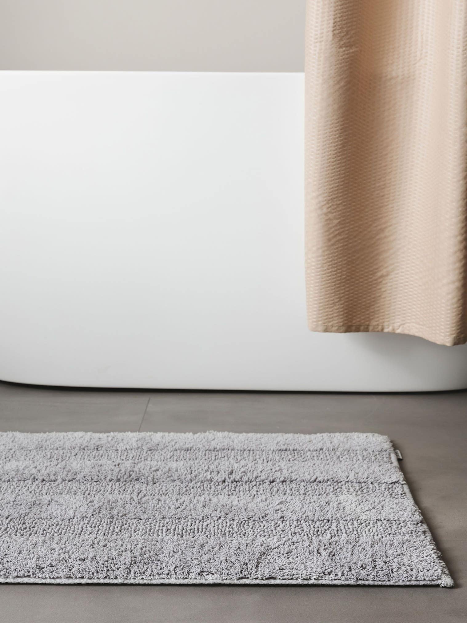 Tappeto di 100% Cotone in Grigio con pelo alto 1- 5 mm da benuta Nest