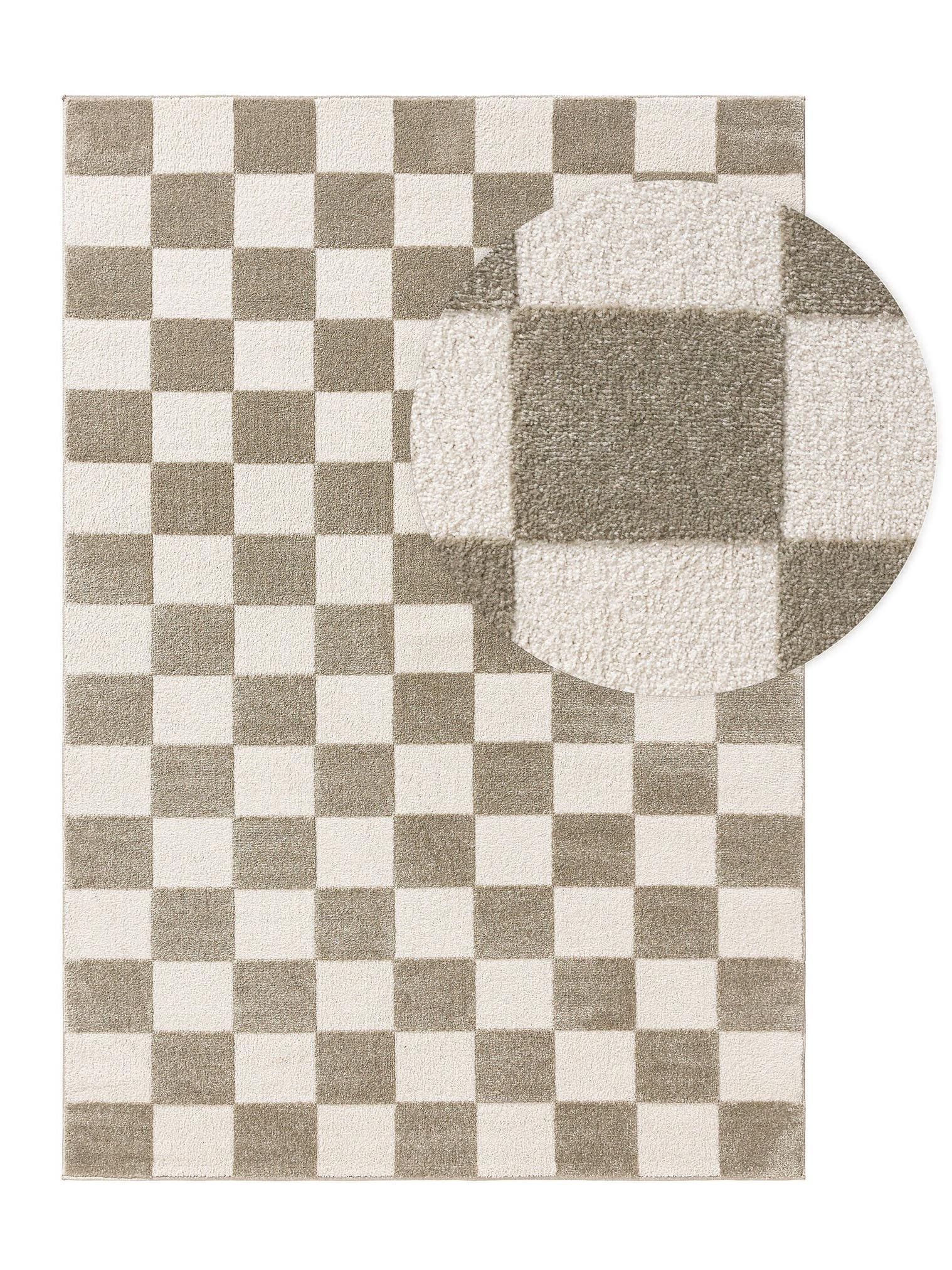 Tapijt van 80% Polypropyleen, 20% Polyester in Veelkleurig met een 6 - 10 mm hoge pool van benuta Pop