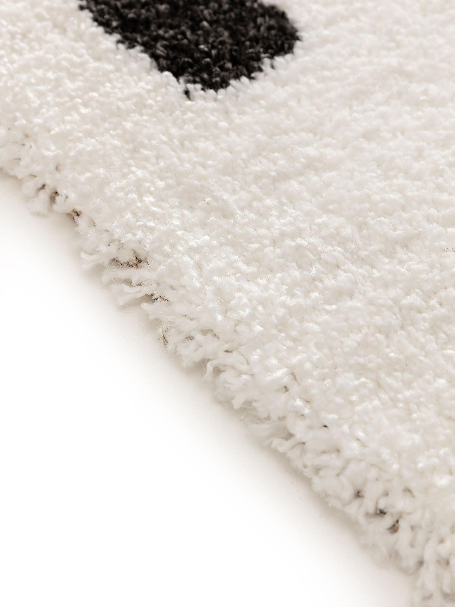 Teppich aus 100% Polypropylen in Schwarz/Weiß mit 21 bis 30 mm hohem Flor von benuta Pop