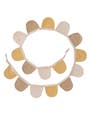 Wanddeko Hana Beige/Gelb