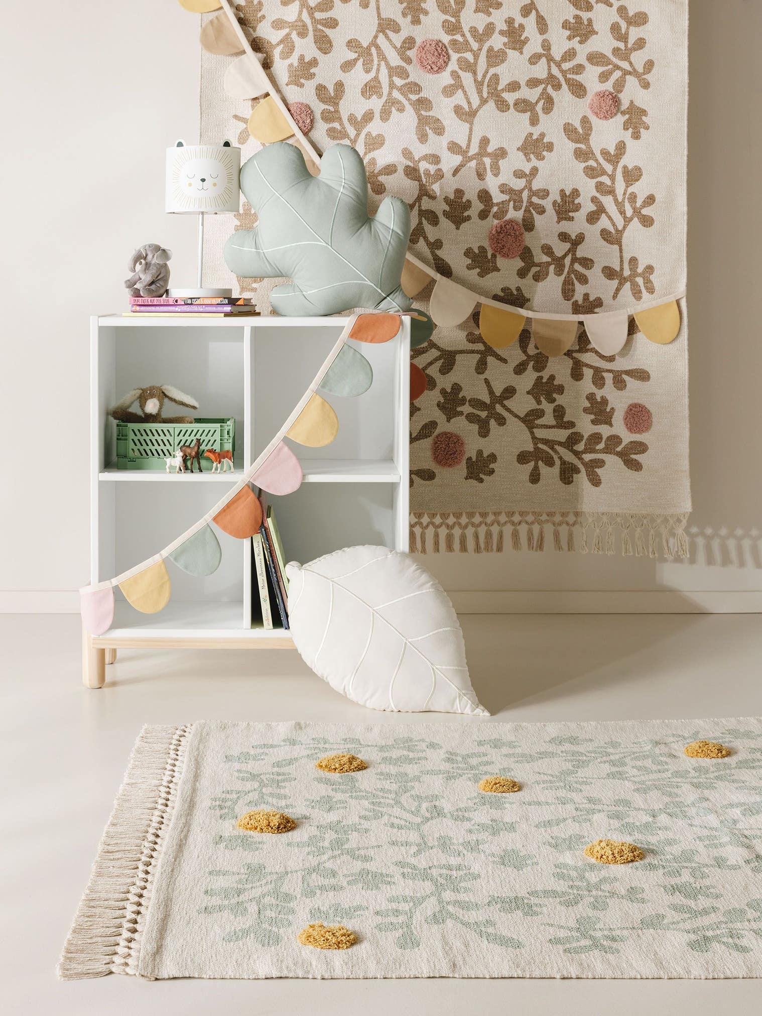 Wanddeko Hana Multicolor im Design Botanicals&Florals aus 100% Baumwolle von Lytte