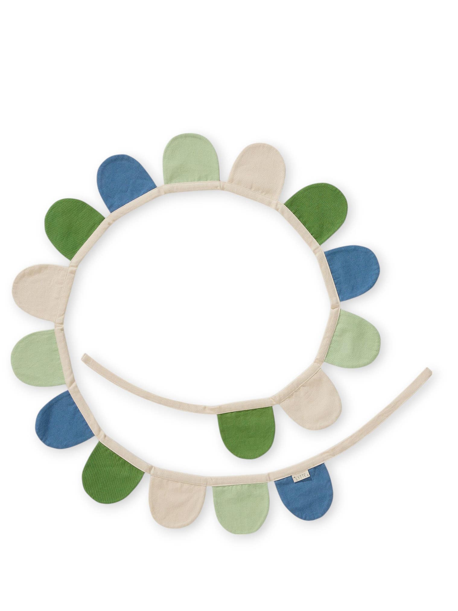 Wanddeko Hana Blau/Grün im Design Botanicals&Florals aus 100% Baumwolle von Lytte