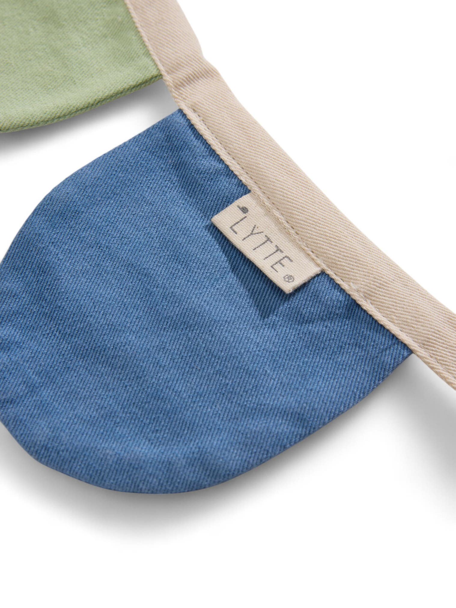 Wanddeko Hana Blau/Grün im Design Botanicals&Florals aus 100% Baumwolle von Lytte